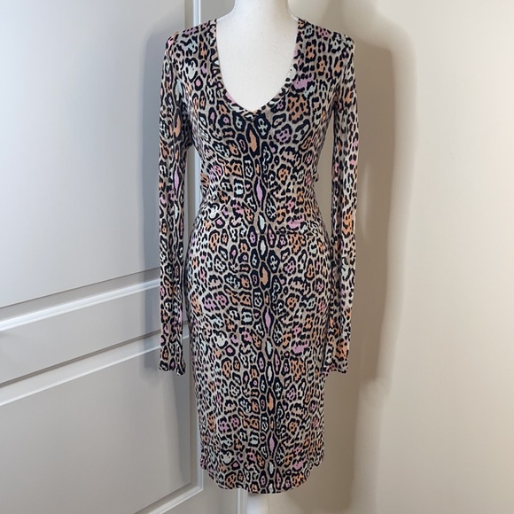 BCBG MaxAzria Tori Papaya Dress Leopard - Picture 5 of 7